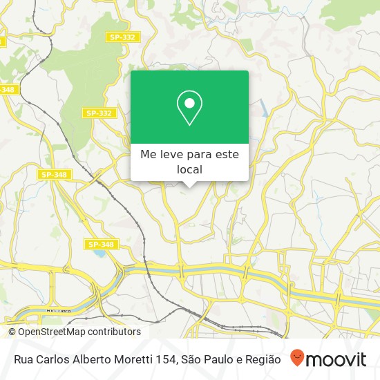 Rua Carlos Alberto Moretti 154 mapa