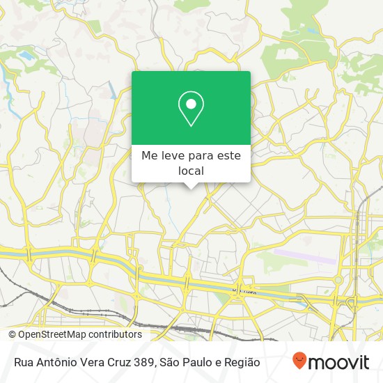 Rua Antônio Vera Cruz 389 mapa