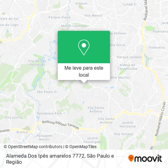 Alameda Dos Ipês amarelos 7772 mapa