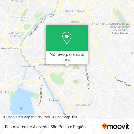 Rua Alvares de Azevedo mapa