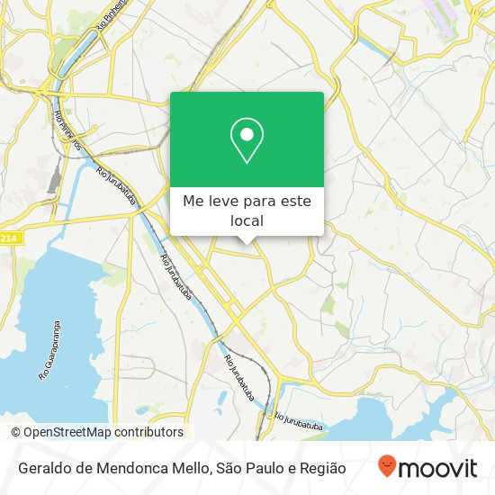 Geraldo de Mendonca Mello mapa