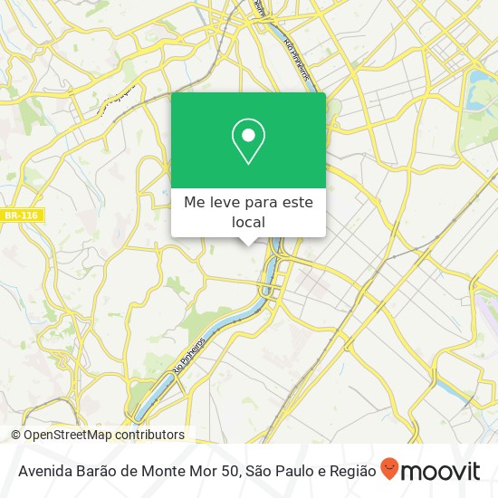 Avenida Barão de Monte Mor  50 mapa