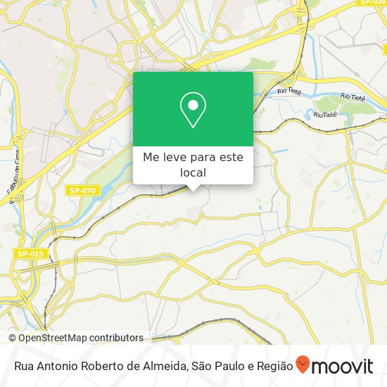 Rua Antonio Roberto de Almeida mapa