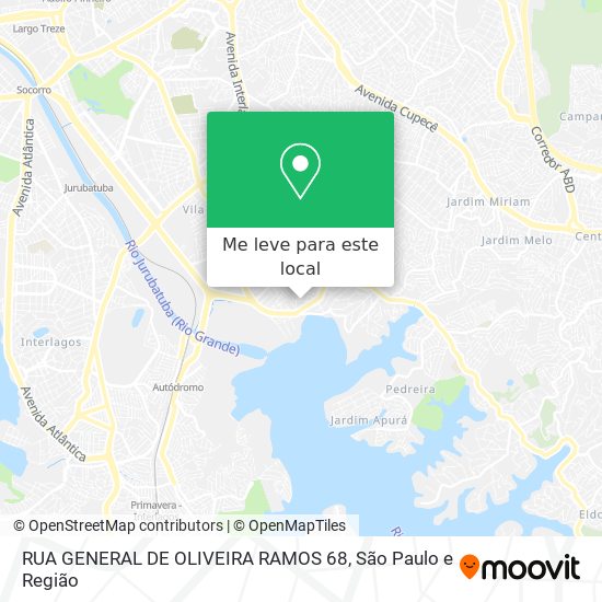 RUA GENERAL DE OLIVEIRA RAMOS  68 mapa