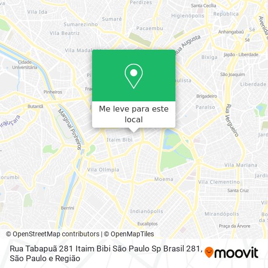 Rua Tabapuã  281   Itaim Bibi  São Paulo   Sp  Brasil 281 mapa