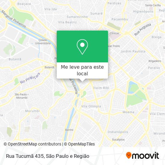 Rua Tucumã 435 mapa