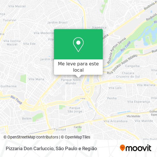 Pizzaria Don Carluccio mapa