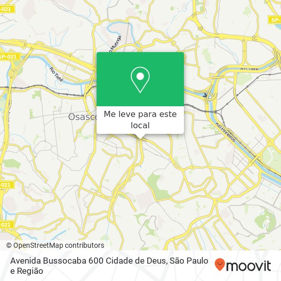 Avenida Bussocaba  600   Cidade de Deus mapa