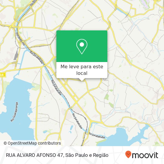 RUA ALVARO AFONSO 47 mapa