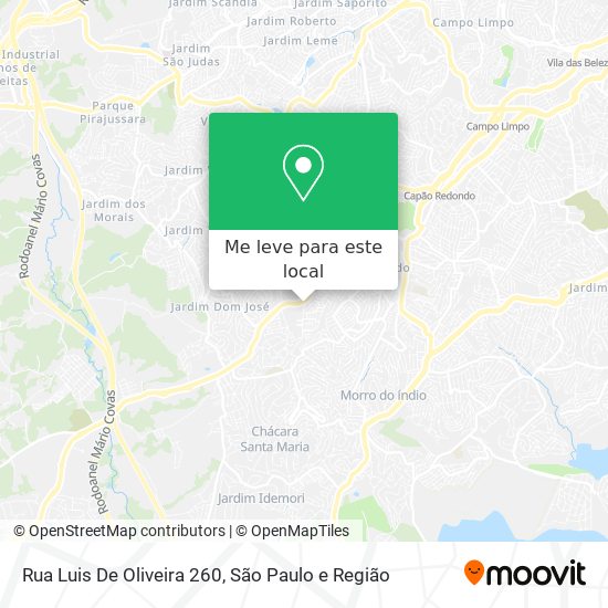 Rua Luis De Oliveira 260 mapa