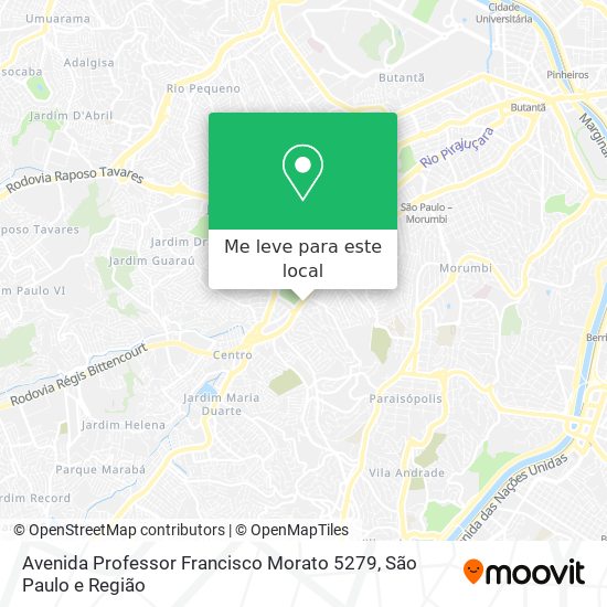 Avenida Professor Francisco Morato 5279 mapa