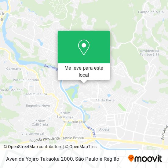 Avenida Yojiro Takaoka 2000 mapa