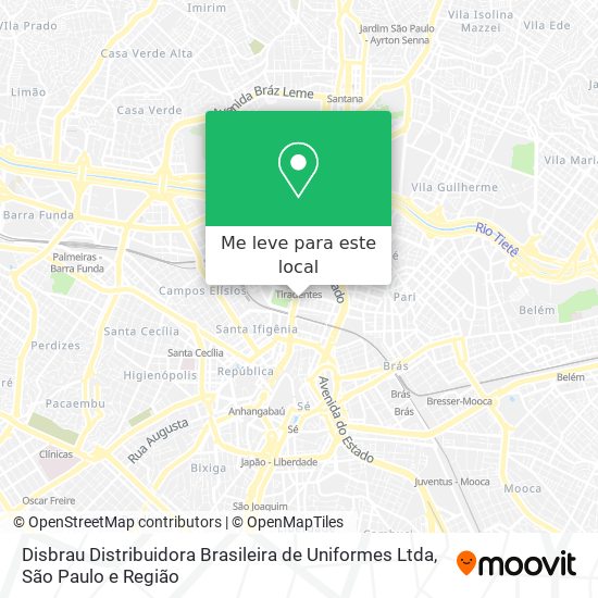 Disbrau Distribuidora Brasileira de Uniformes Ltda mapa