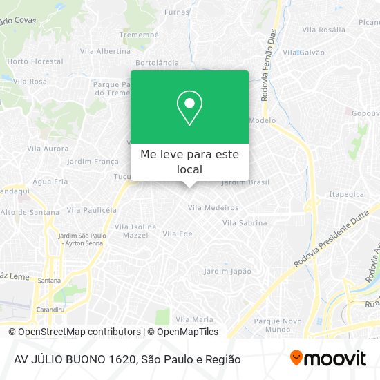 AV JÚLIO BUONO 1620 mapa