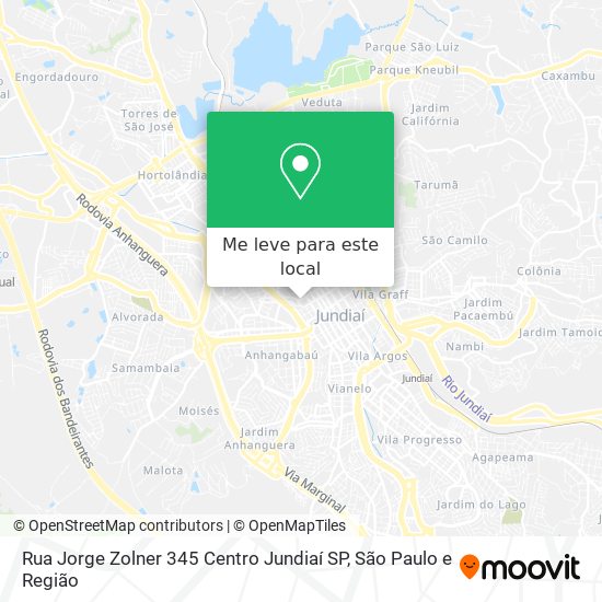 Rua Jorge Zolner  345   Centro   Jundiaí   SP mapa