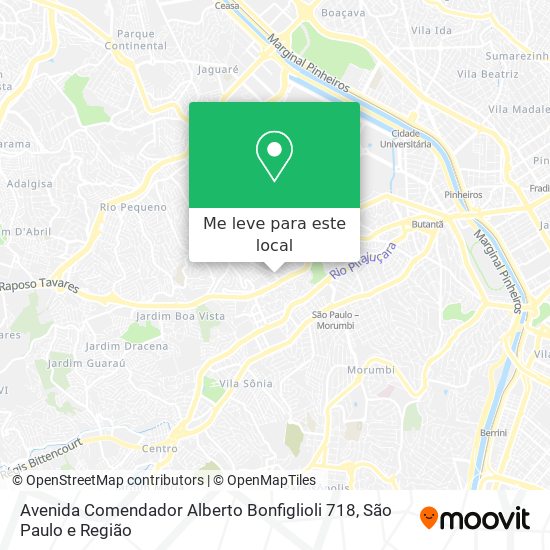 Avenida Comendador Alberto Bonfiglioli 718 mapa