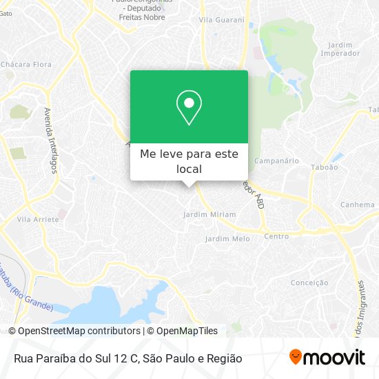 Rua Paraíba do Sul 12 C mapa
