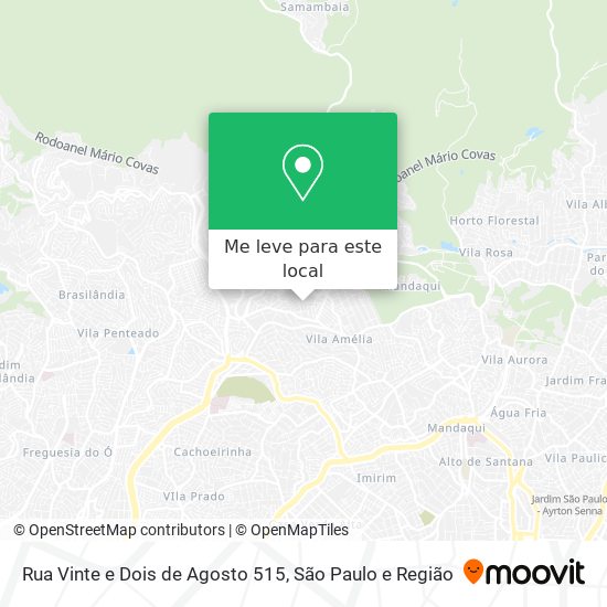 Rua Vinte e Dois de Agosto 515 mapa