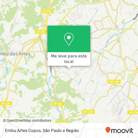 Embu Artes Copos mapa