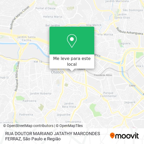 RUA DOUTOR MARIANO JATATHY MARCONDES FERRAZ mapa