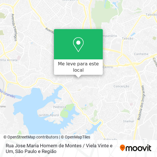 Rua Jose Maria Homem de Montes / Viela Vinte e Um mapa