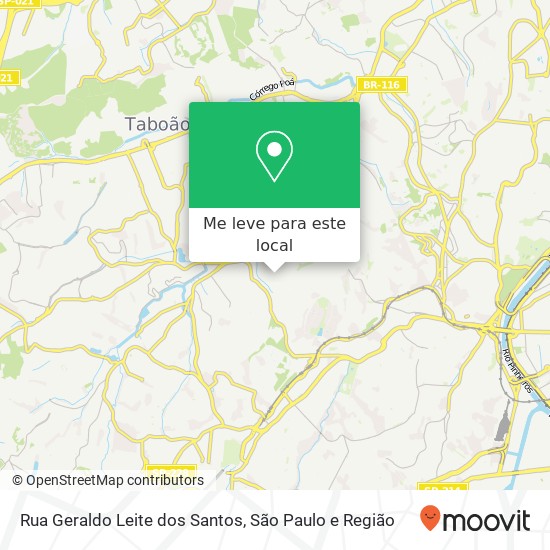 Rua Geraldo Leite dos Santos mapa