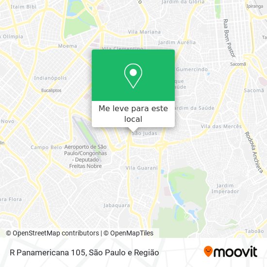 R Panamericana 105 mapa