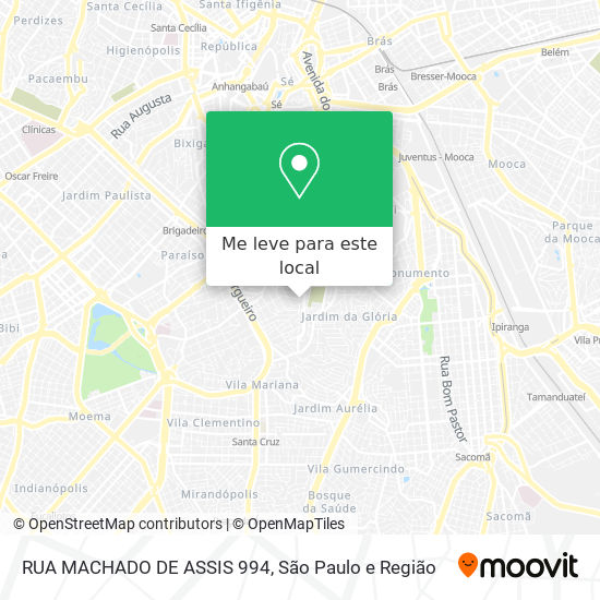 RUA MACHADO DE ASSIS  994 mapa