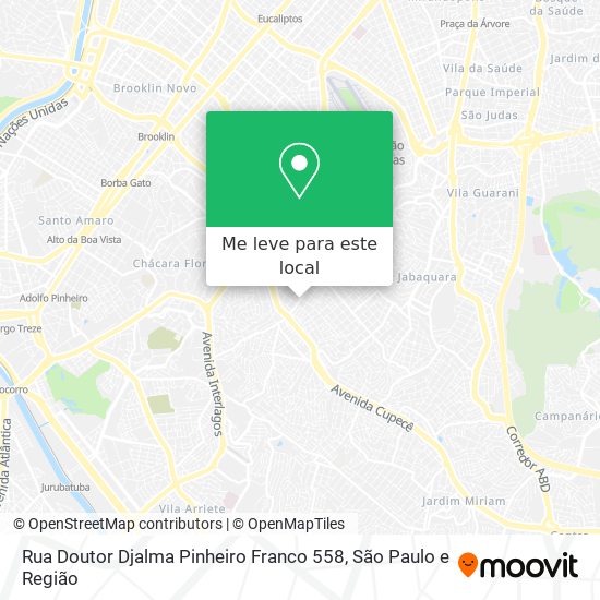 Rua Doutor Djalma Pinheiro Franco 558 mapa