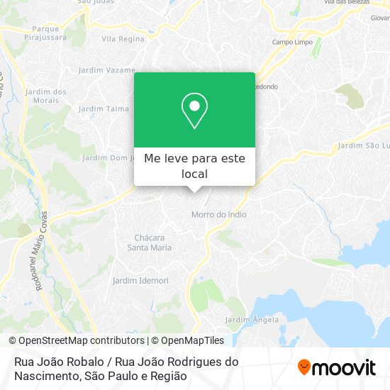 Rua João Robalo / Rua João Rodrigues do Nascimento mapa