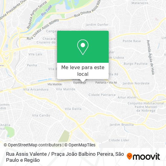 Rua Assis Valente / Praça João Balbino Pereira mapa