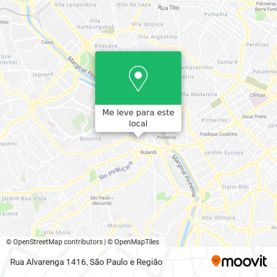 Rua Alvarenga 1416 mapa