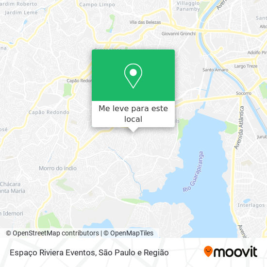 Espaço Riviera Eventos mapa