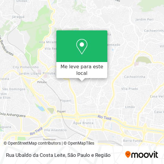 Rua Ubaldo da Costa Leite mapa