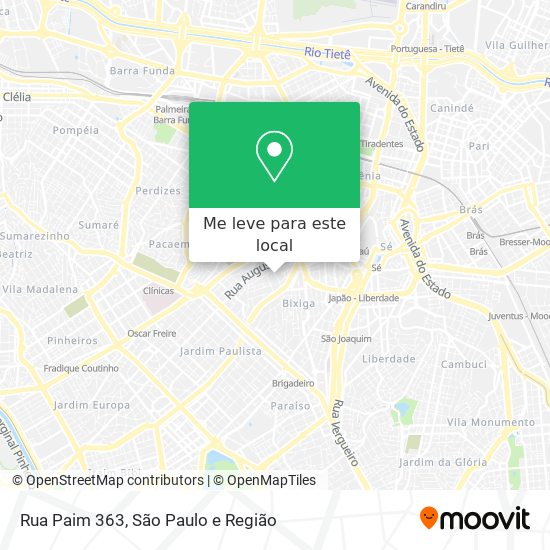 Rua Paim  363 mapa