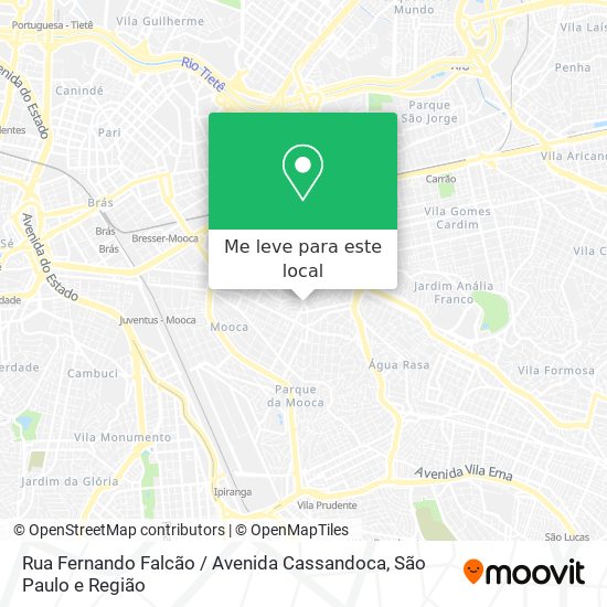 Rua Fernando Falcão / Avenida Cassandoca mapa