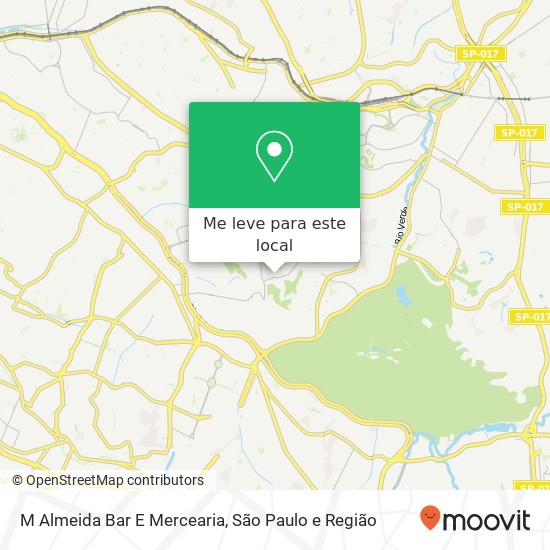 M Almeida Bar E Mercearia mapa