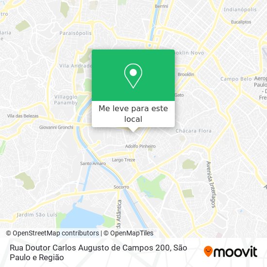 Rua Doutor Carlos Augusto de Campos  200 mapa