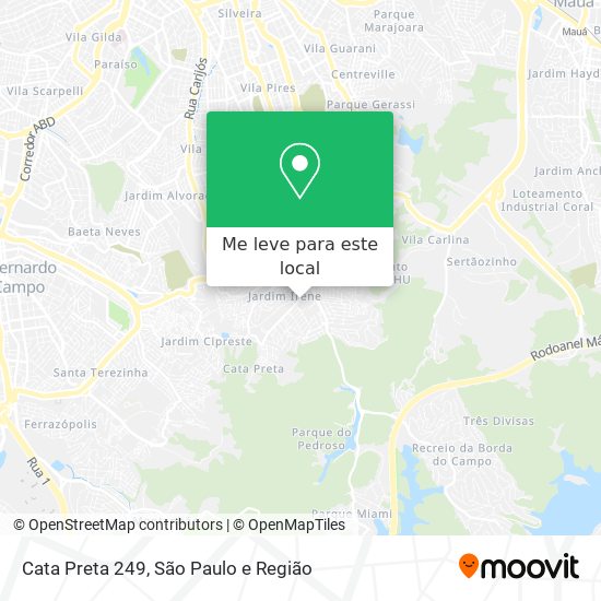 Cata Preta 249 mapa