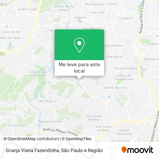 Granja Viana  Fazendinha mapa