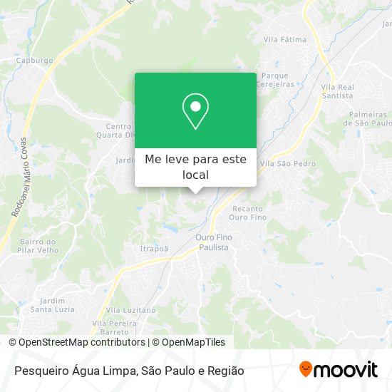 Pesqueiro Água Limpa mapa