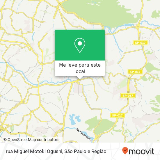 rua Miguel Motoki Ogushi mapa