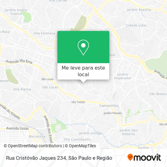 Rua Cristóvão Jaques 234 mapa