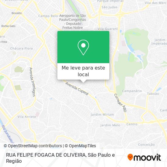 RUA FELIPE FOGACA DE OLIVEIRA mapa