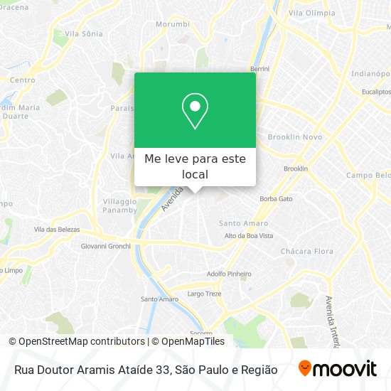 Rua Doutor Aramis Ataíde 33 mapa