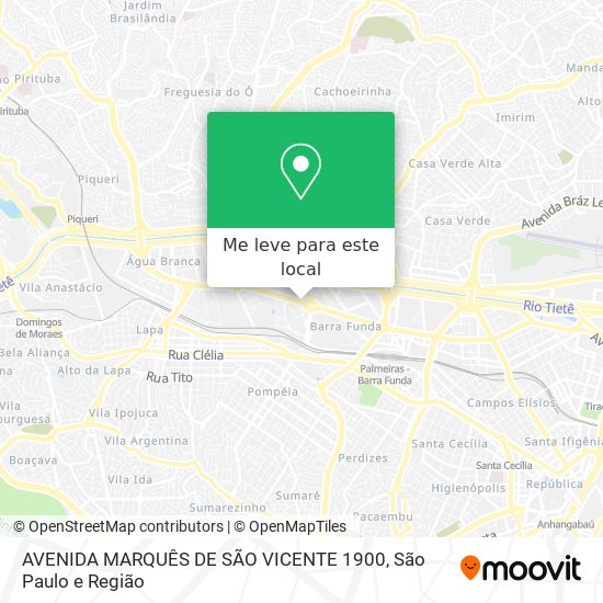 AVENIDA MARQUÊS DE SÃO VICENTE 1900 mapa