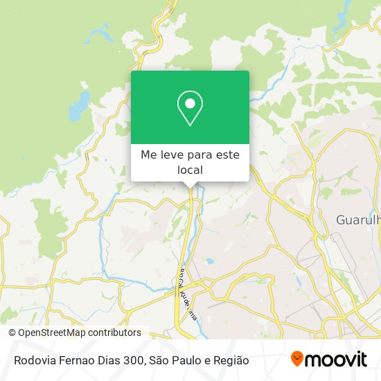 Rodovia Fernao Dias 300 mapa