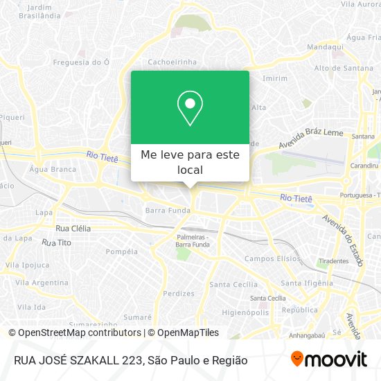 RUA JOSÉ SZAKALL 223 mapa