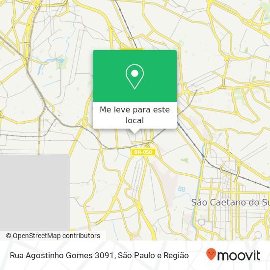 Rua Agostinho Gomes 3091 mapa