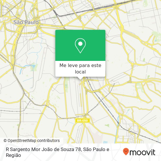 R Sargento Mor João de Souza 78 mapa